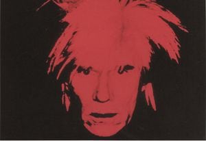 Esta foto del "autorretrato", una de las últimas obras, del artista pop Andy Warhol, va a ser vendida por la Casa de Subastas Christie´s, el prócximo 11 de mayo, el valor estimado de la obra es de US$40 millones


