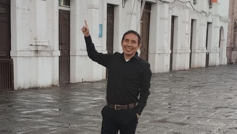 Ferney Alexánder Gamboa, es uno de los líderes de la organización Juventud Activa de Piedecuesta.