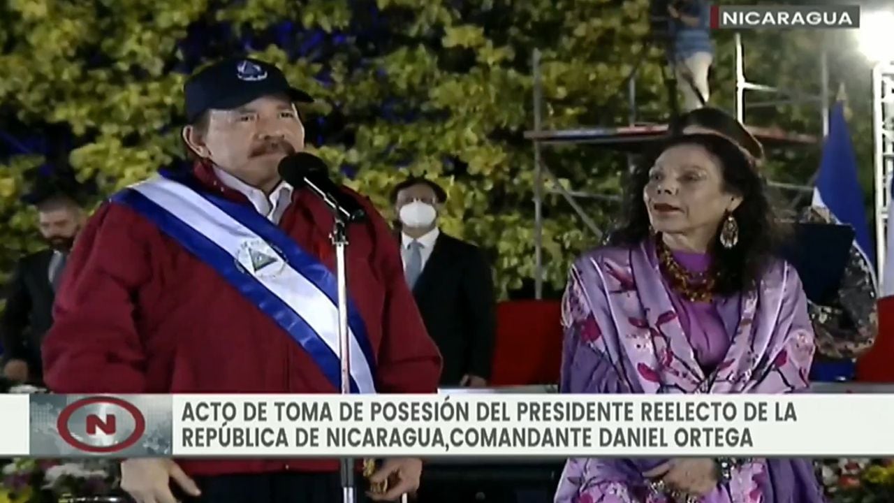 Posesión de Daniel Ortega, en un quinto mandado como presidente de Nicaragua.