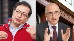 Gustavo Petro y Leonardo Villar