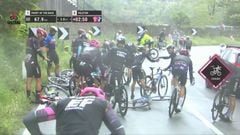Rubio y Gaviria estuvieron en la caída de la etapa 4 en el Giro de Italia 2024