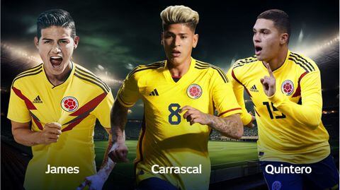 James Rodríguez, Jorge Carrascal y Juan Fernando Quintero son los volantes creativos que más han actuado con la Selección Colombia.