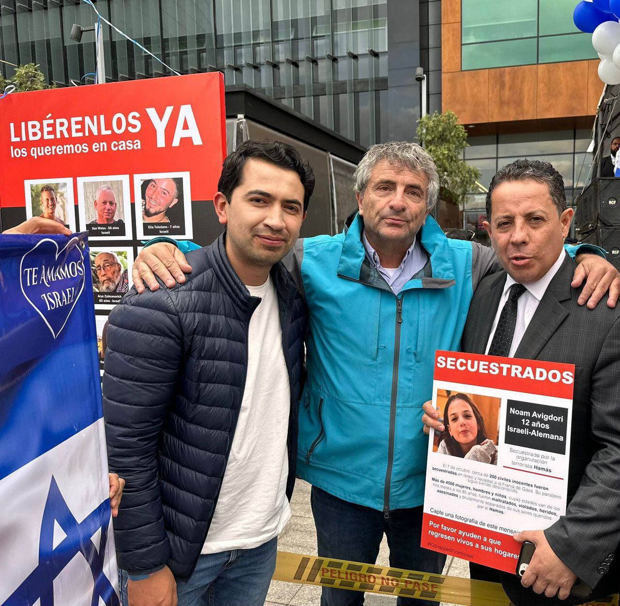 Daniel Briceño, Marcos Peckel y Raúl Rubio.