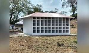 Criptas construidas por el CICR en Panamá para sepultar a migrantes.