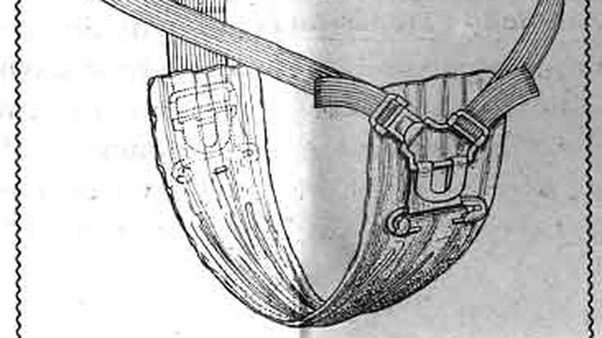 Imagen de un cinturón higiénico para la menstruación antes de 1925