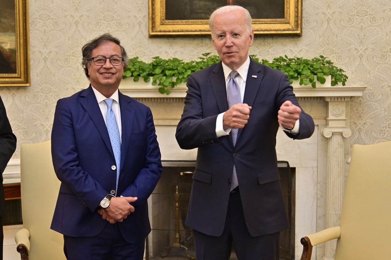 Presidente Gustavo Petro y presidente Joe Biden.