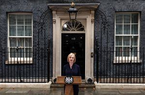 Liz Truss, nueva primer ministra del Reino Unido durante su primer discurso en el cargo.