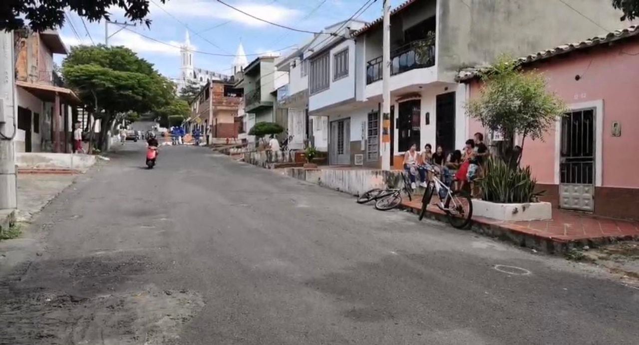 La acción violenta sucedió en esta calle de Cúcuta.