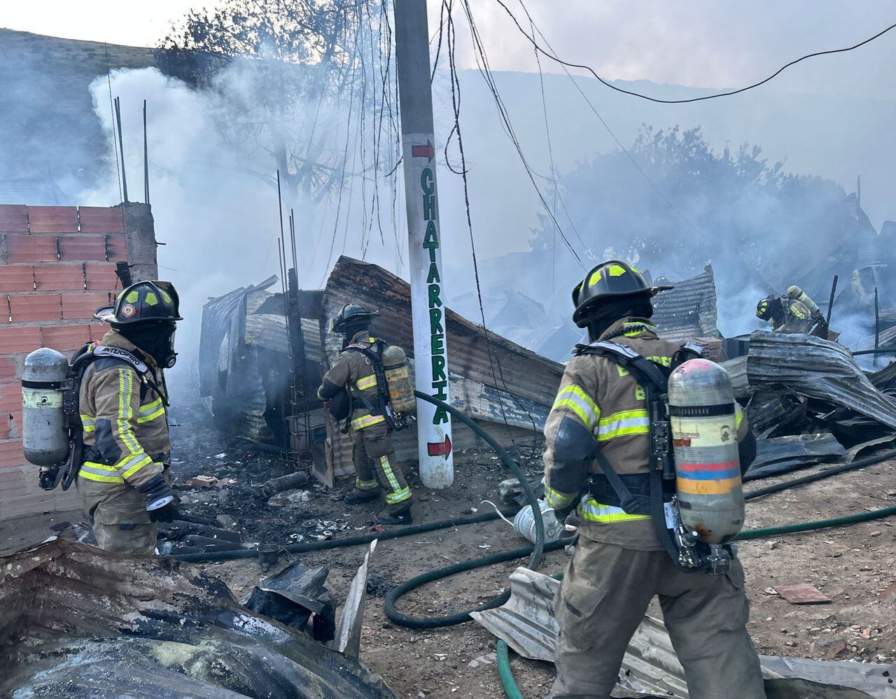 Cuerpo de Bomberos de Bogotá atendió incendio en Ciudad Bolívar