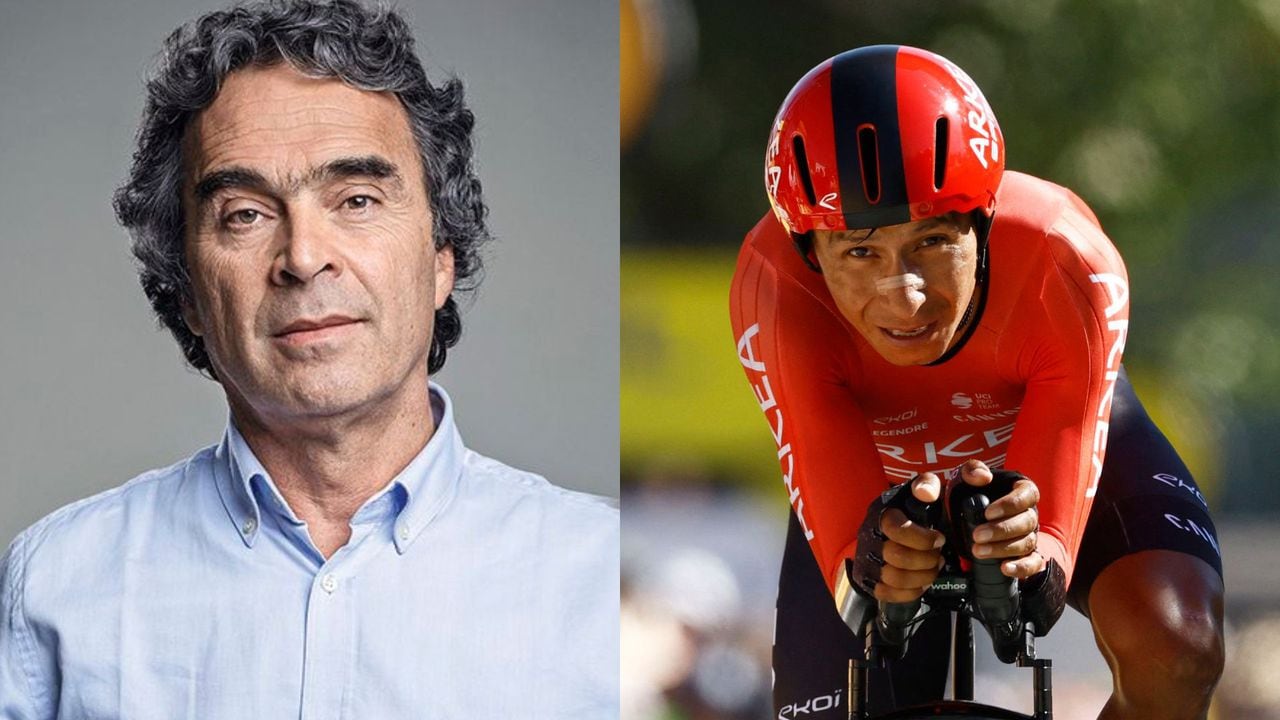 Sergio Fajardo excandidato a la Presidencia y Nairo Quintana ciclista colombiano.