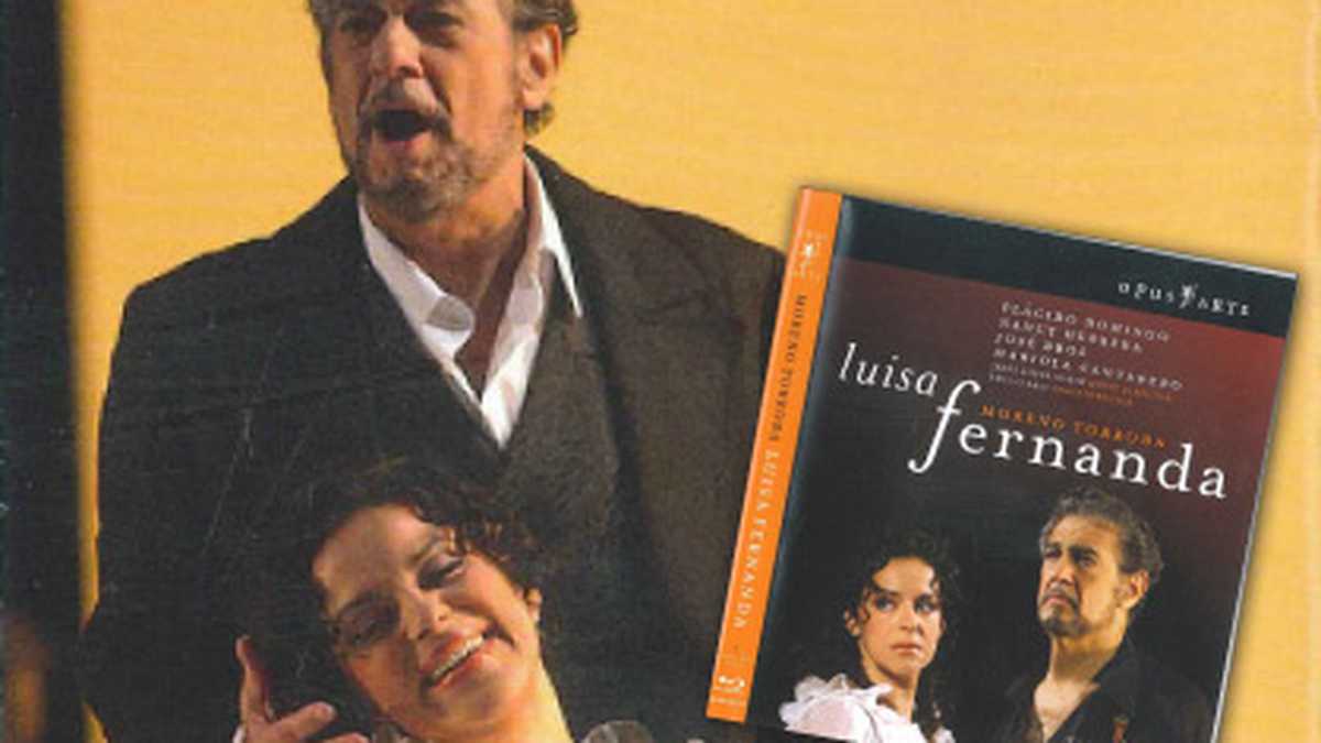 Plácido Domingo y la soprano Nancy Herrera en la zarzuela ‘Luisa Fernanda’.