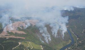 Desde el cielo se puede evidenciar la gran catástrofe ambiental que han generado los incendios en Chile