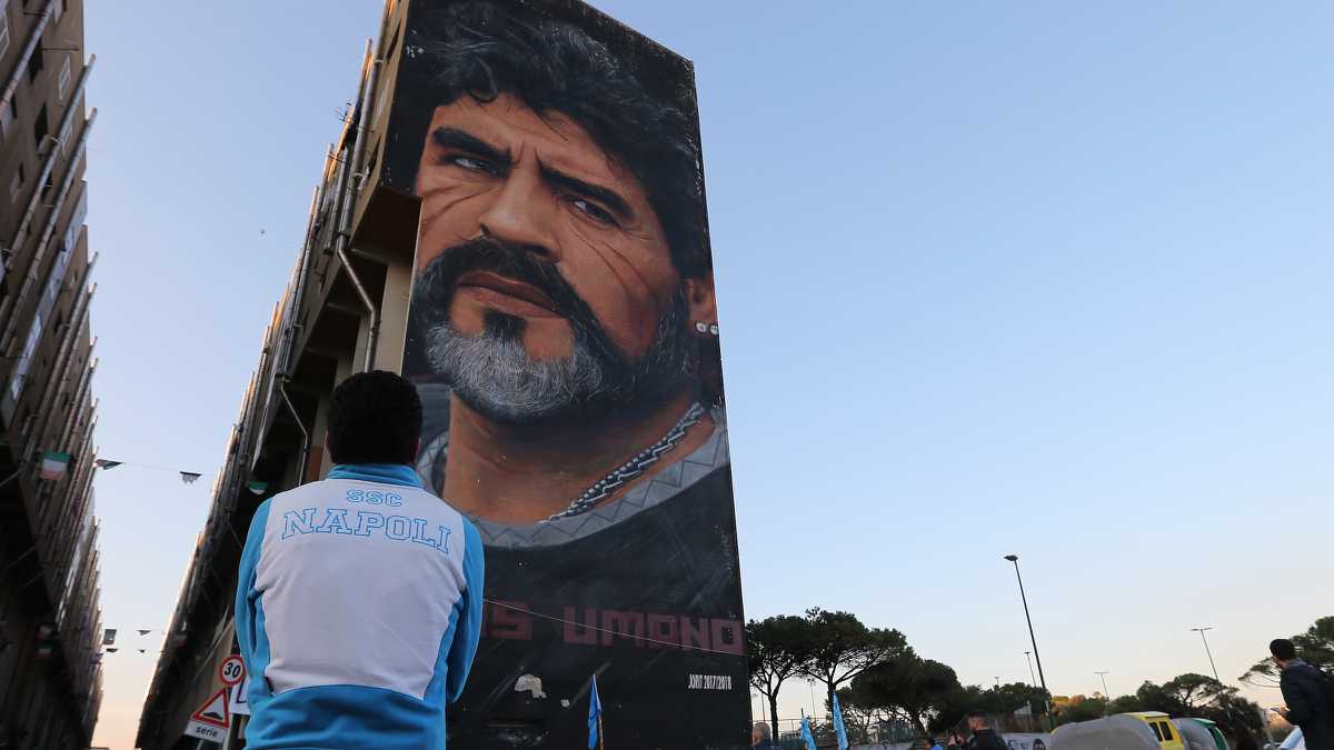 Mural de Diego Armando Maradona