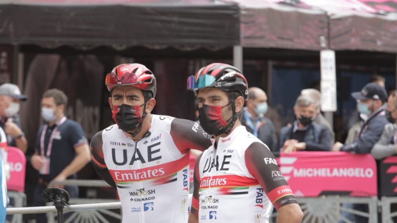 Fernando Gaviria y Sebastián Molano, Etapa 5, Giro de Italia 2021