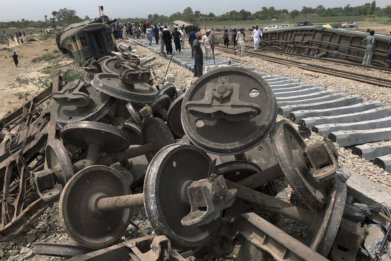 Accidente ferroviario en Pakistán