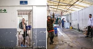    La cárcel La Modelo de Bogotá es la única que cuenta con un espacio para reclusos con VIH. A diferencia del resto del penal, allí no hay hacinamiento y los internos se quejan porque viven una doble condena debido a su enfermedad.