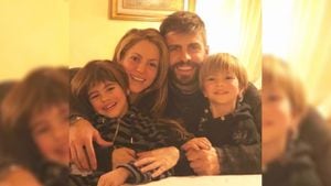 Skakira, Gerard Piqué y sus hijos, Milán y Sasha