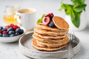 Los pancakes de avena son un excelente aliado para los desayunos.