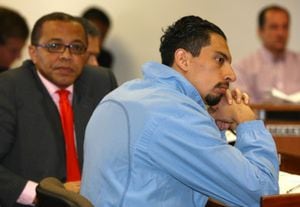 David Murcia Guzmán hoy durante su indagatoria ante el juez. Tendrá que presentarse el próximo 17 de febrero. 