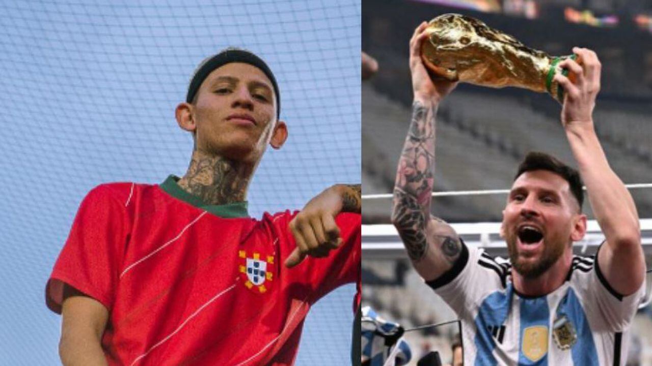 La Liendra felicitó a Messi por el título en el Mundial Qatar 2022