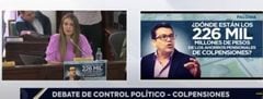 Paloma Valencia en debate de control polítco a Colpensiones