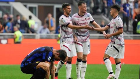 Inter inició ganando pero al final empató con el Bolonia