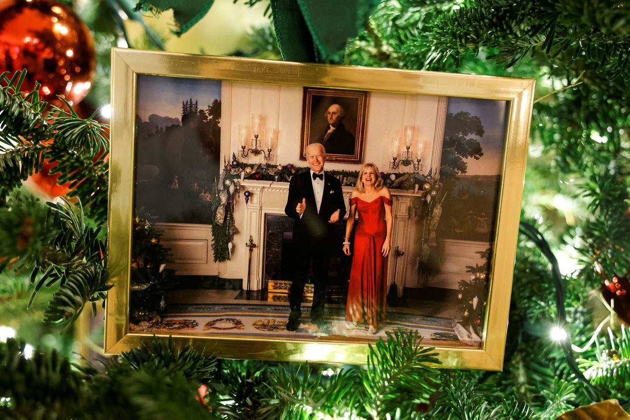 Decoraciones navideñas de la Casa Blanca en Washington
