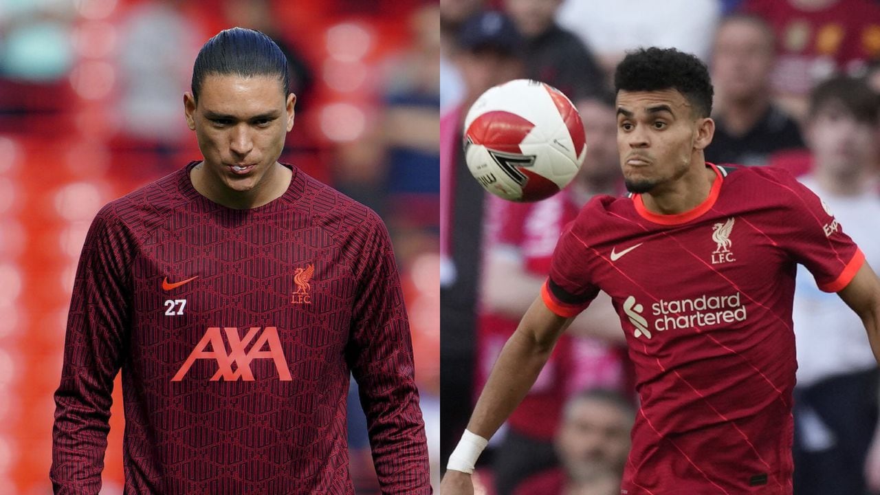 Darwin Núñez y Luis Díaz, Liverpool. Foto: AP/Peter Byrne/PA//AP/Frank Augstein