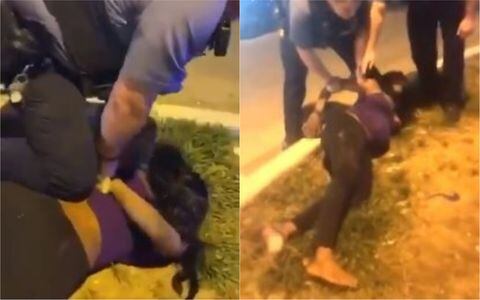 ¡Indignante! Policía usó su rodilla para arrestar a joven embarazada