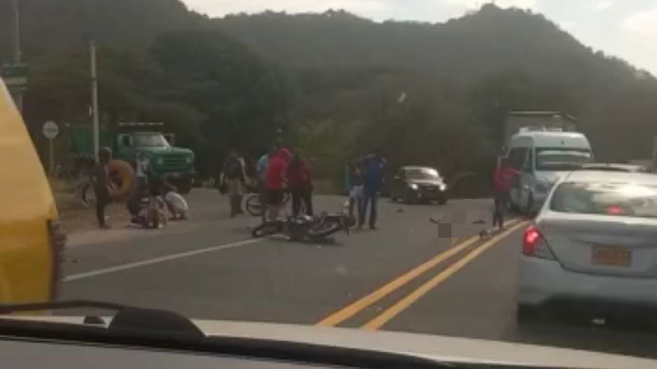 Accidente en la vía Cartagena - Barranquilla.