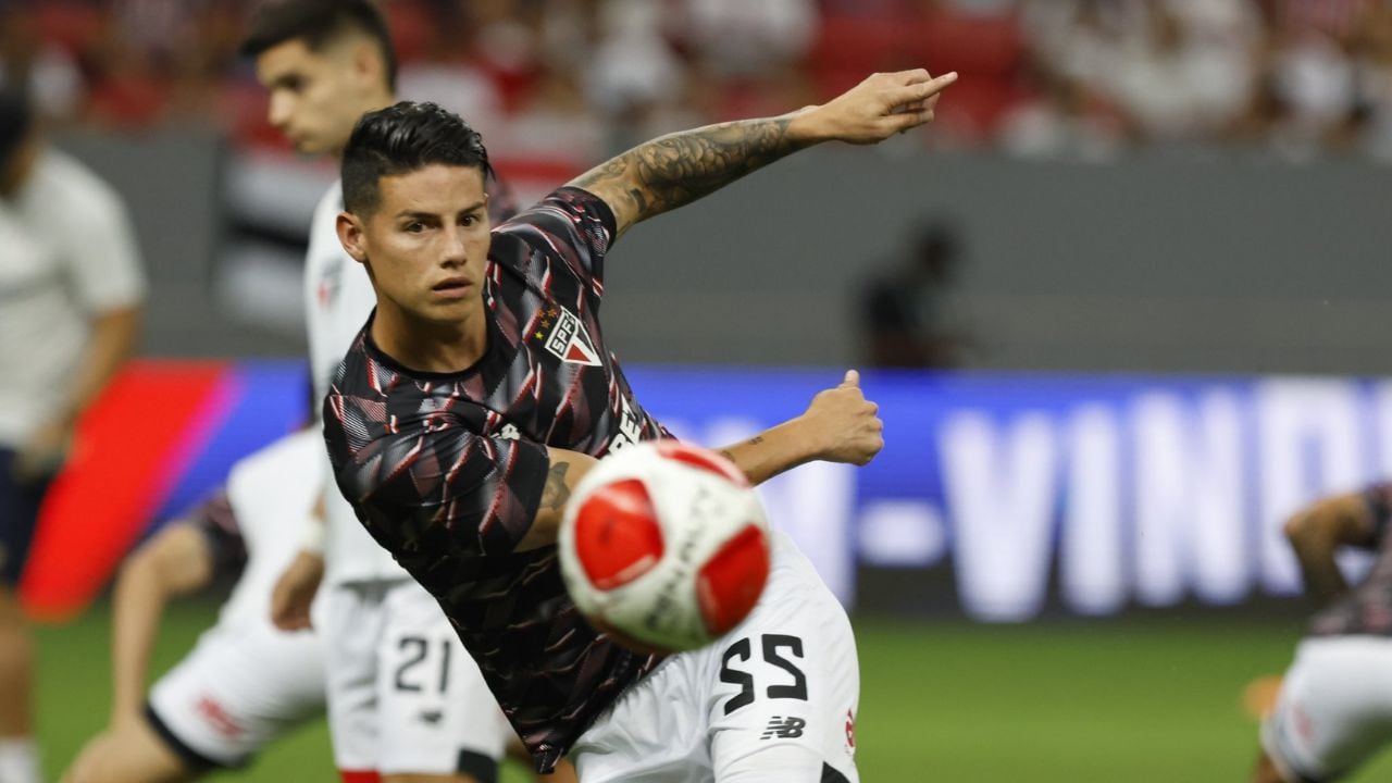 James Rodríguez jugó su primer partido del 2024 con Sao Paulo