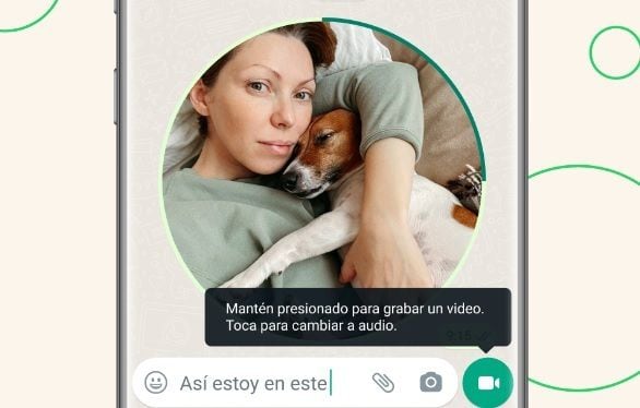 WhatsApp lanzó una función de mensajes de vídeo instantáneos.