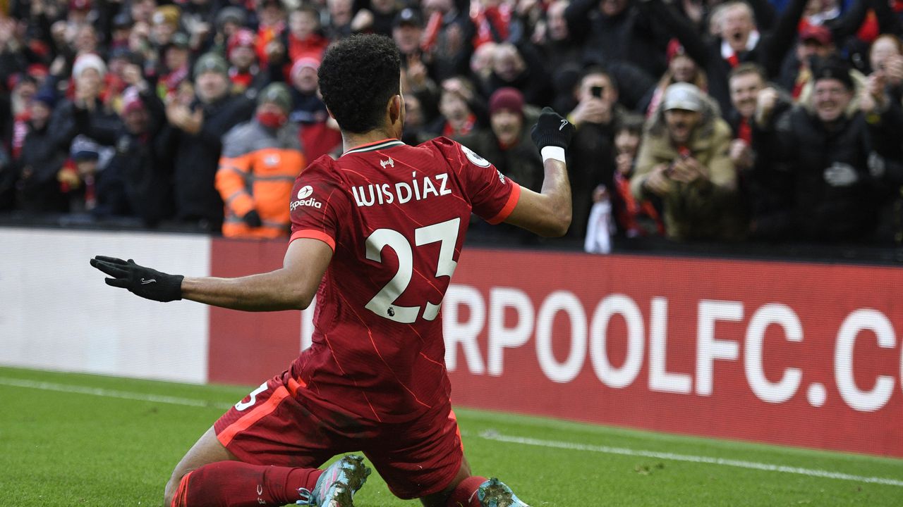 Luis Díaz marcó su primer gol con la camiseta del Liverpool