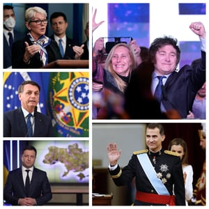 Posesión de Javier Milei como presidente de Argentina: el rey Felipe VI de España, Volodímir Zelenski, Jair Bolsonaro y Jennifer Granholm, entre los asistentes