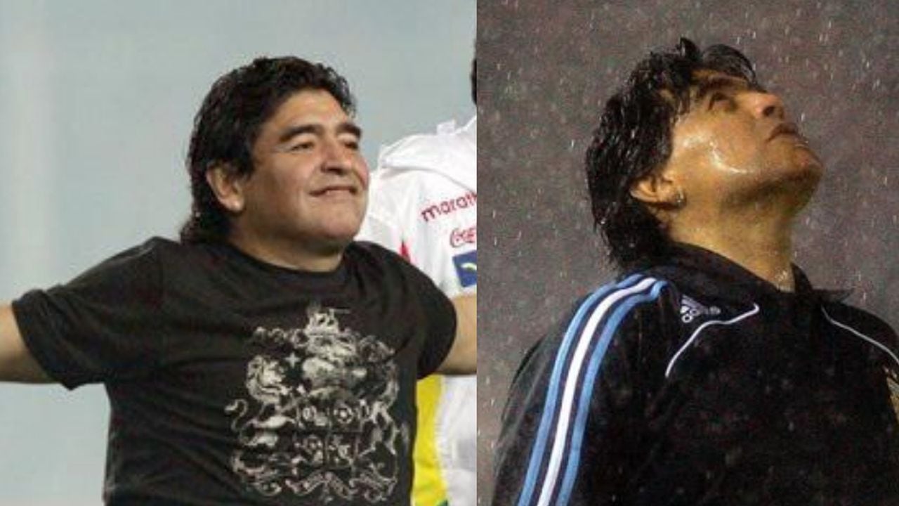La cirugía de Maradona le cambió la papada y los cachetes.