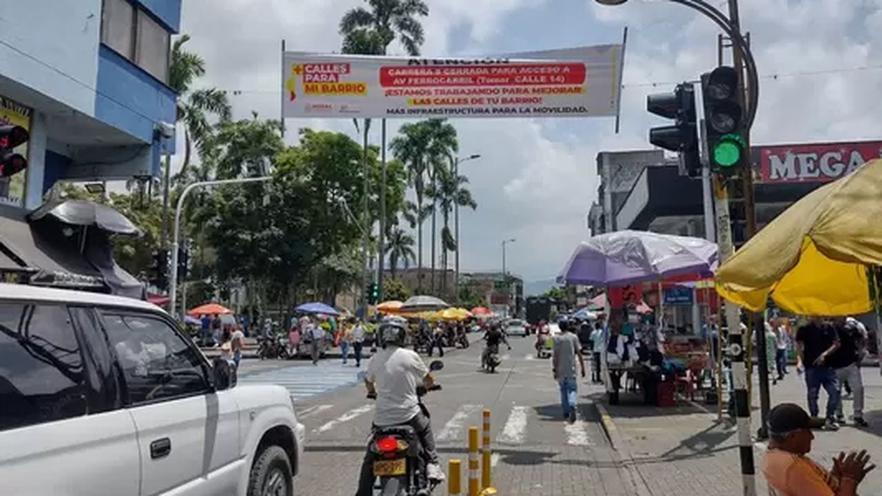 Obras viales anunciadas por la alcaldía de Pereria en el centro de la ciudad