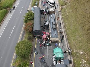 Accidente vía Bogotá - Tunja