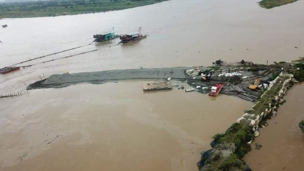 Lluvias afectan trabajos en la región de La Mojana.