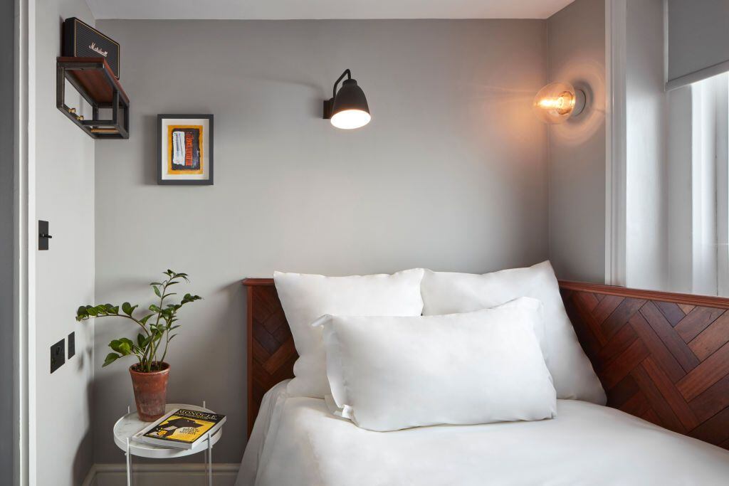 Dormitorio en The Pilgrm, Paddington., Londres, Reino Unido. Arquitecto: n/a, 2017. (Foto de: Ed Reeve/View Pictures/Universal Images Group vía Getty Images)