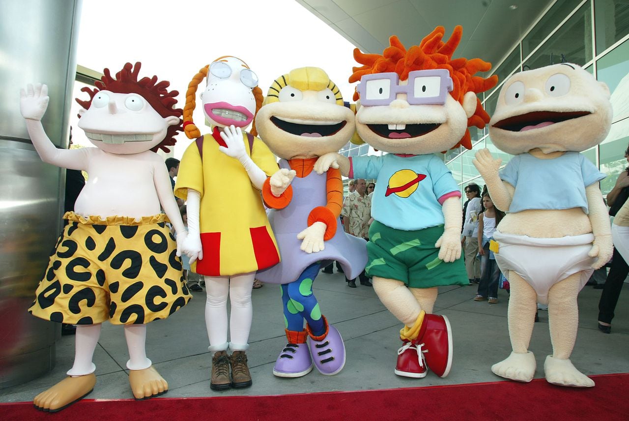 Rugrats and Thornberrys pose at the premiere and after-party for "Rugrats Go Wild" at the Cinerama Dome on June 1, 2003.