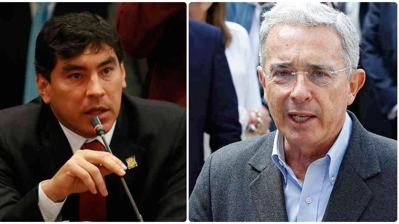 El congresista Álvaro Hernán Prada y el expresidente Álvaro Uribe