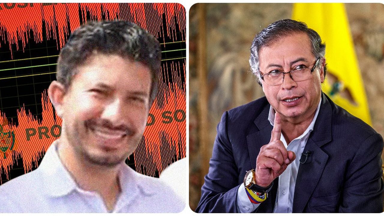 Jonathan Ramírez Nieves y Gustavo Petro.