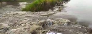 Habitantes de la zona dieron a conocer un video de la situación que se presenta a la altura del sector de Vuelta Perico que se suma a la registrada hace unos días en otro punto de las riberas del afluente.