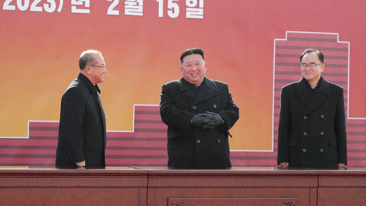 Archivo del líder de Corea del Norte, Kim Jong-Un, durante una ceremonia.