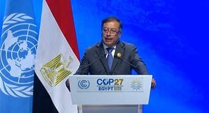 Presidente Gustavo Petro habla desde Egipto sobre el cambio climático