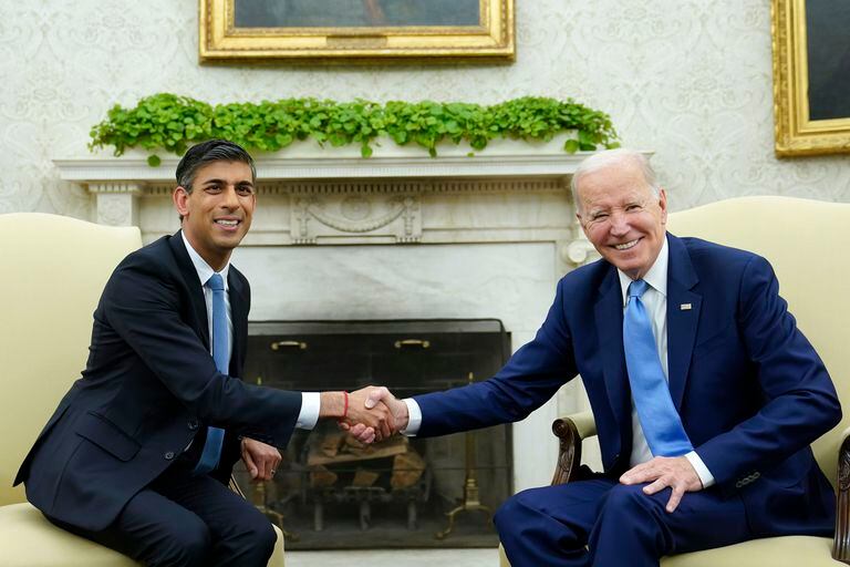 President Joe Biden and British Prime Minister Rishi Sunak