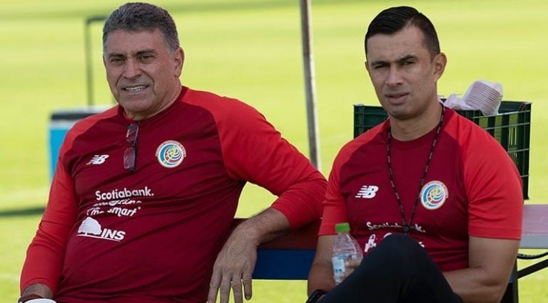 Luis Fernando Suárez y Jhon Jairo Bodmer en la selección de Costa Rica