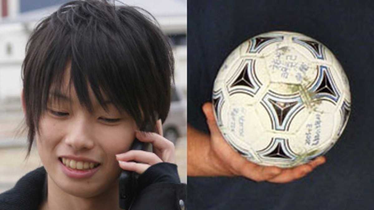 Misaki Murakami dijo estar feliz de poder recuperar su balón. 