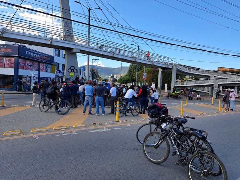 Protestas en el municipio de Cajicá.
