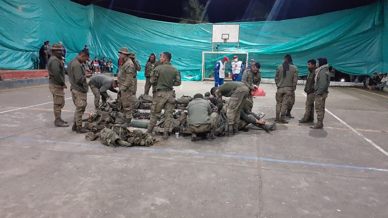 Militares liberados en Nariño